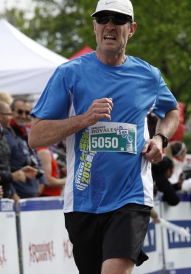 Louis Beaulé en marathon.
