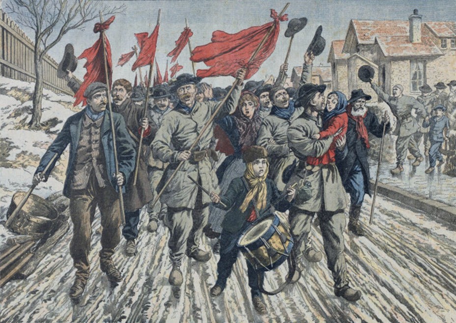 La grève des mineurs de Pas-de-Calais, France, 1906